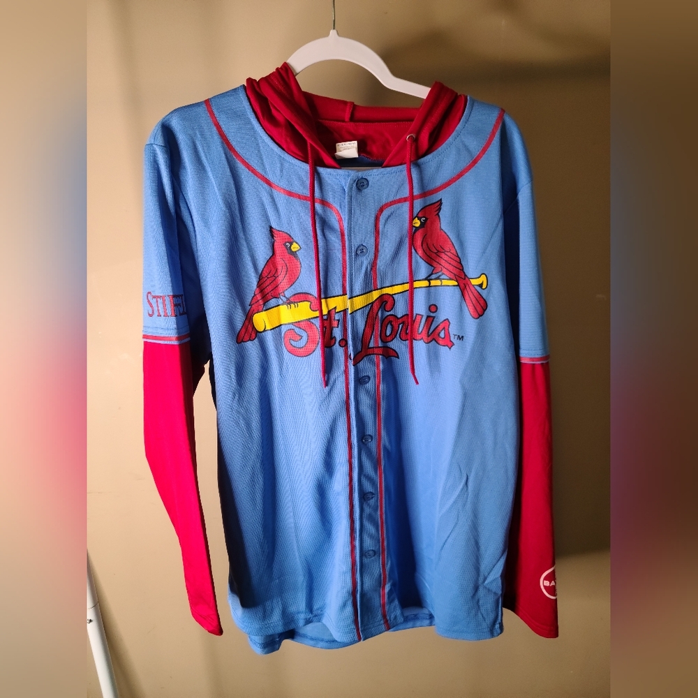 MLB Blue and Red Men's Jersey
